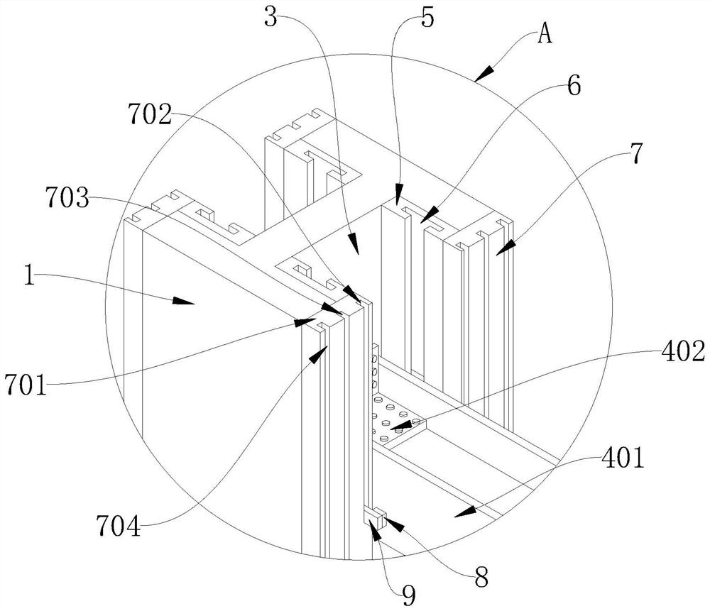 Steel structure house splicing and connecting component and mounting method thereof
