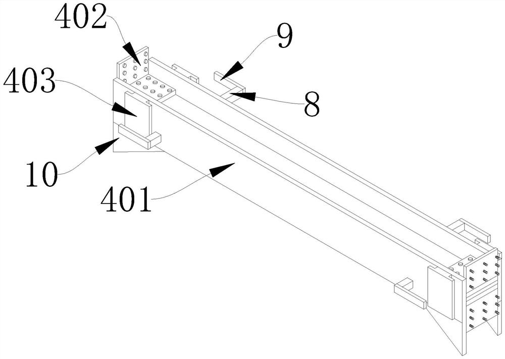 Steel structure house splicing and connecting component and mounting method thereof