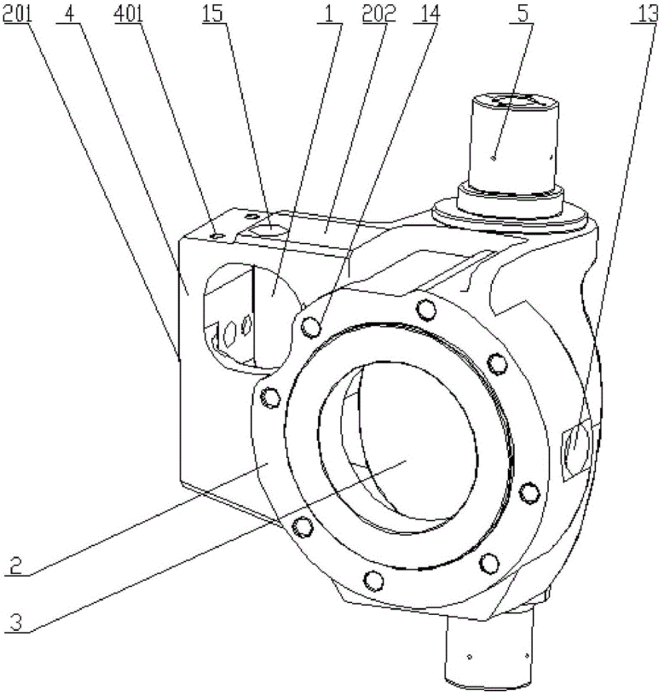 Steering knuckle assembly for air brake wheel