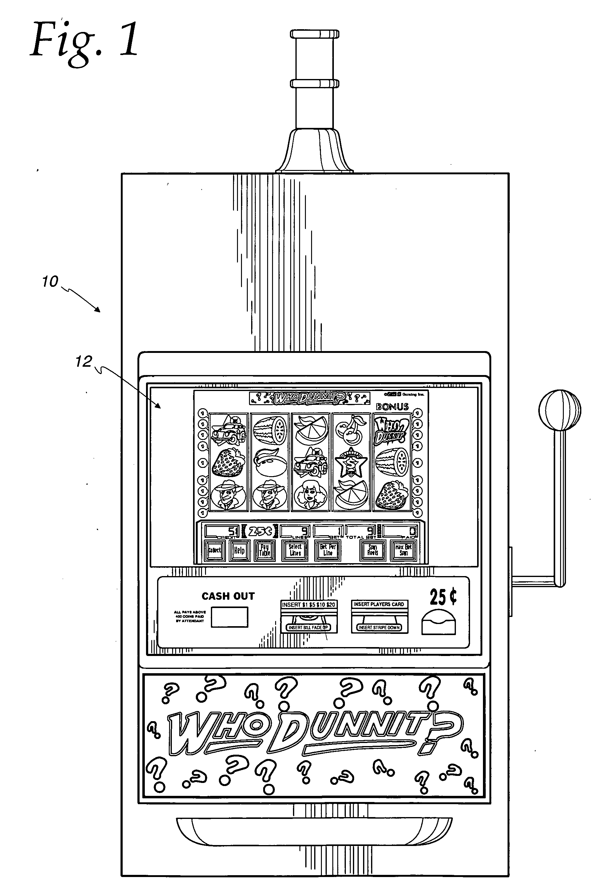 Gaming machine system having automatic reporting feature