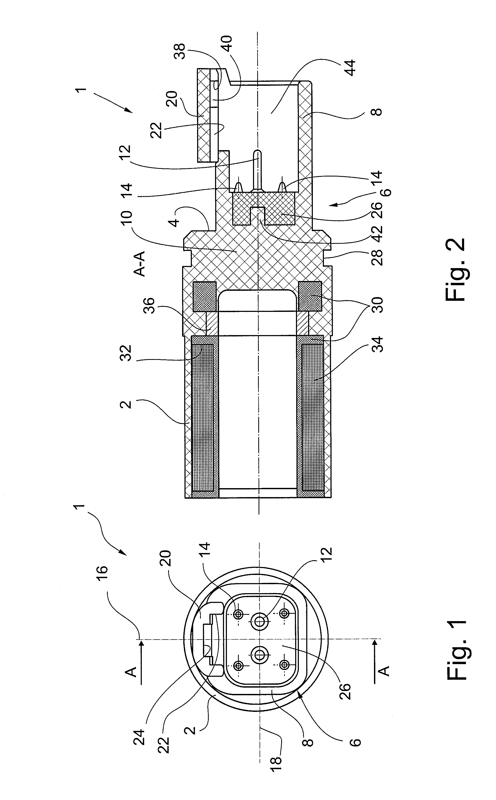 Sealed connector and method of sealing a connector