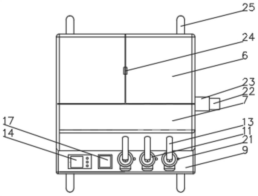 An integrated device for automatic mildew removal and dehydration of textiles