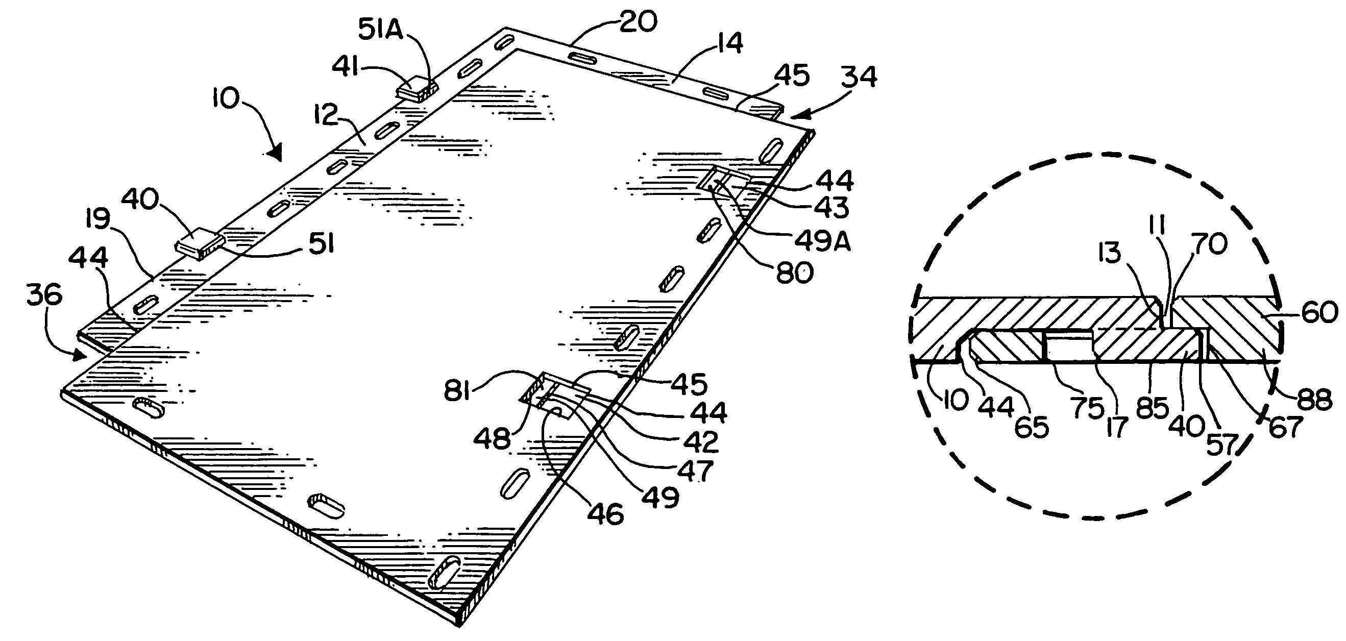 Overlapping secured mat system