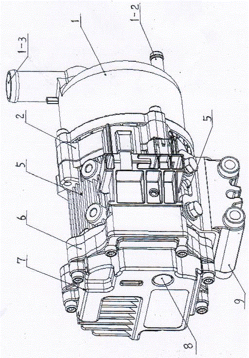 Electric hydraulic pump for automotive electronically-controlled hydraulic power-assisted steering