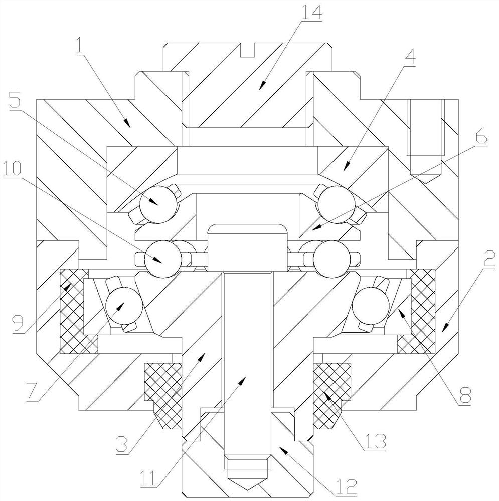 A rotary bearing follower