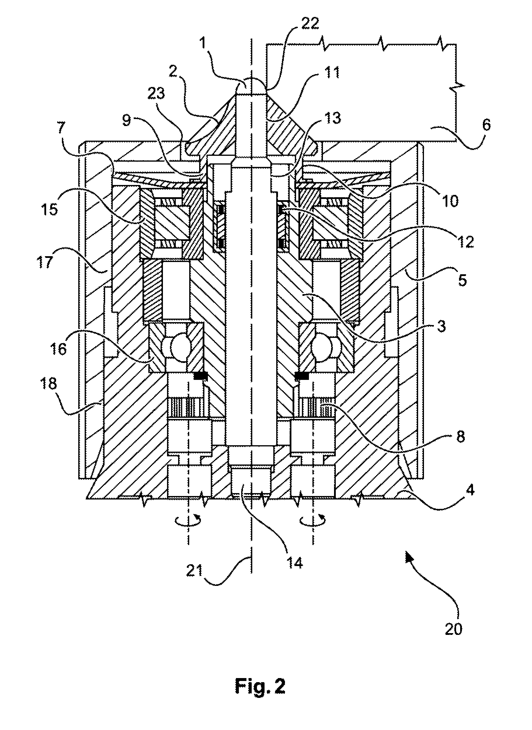 Device for machining edges