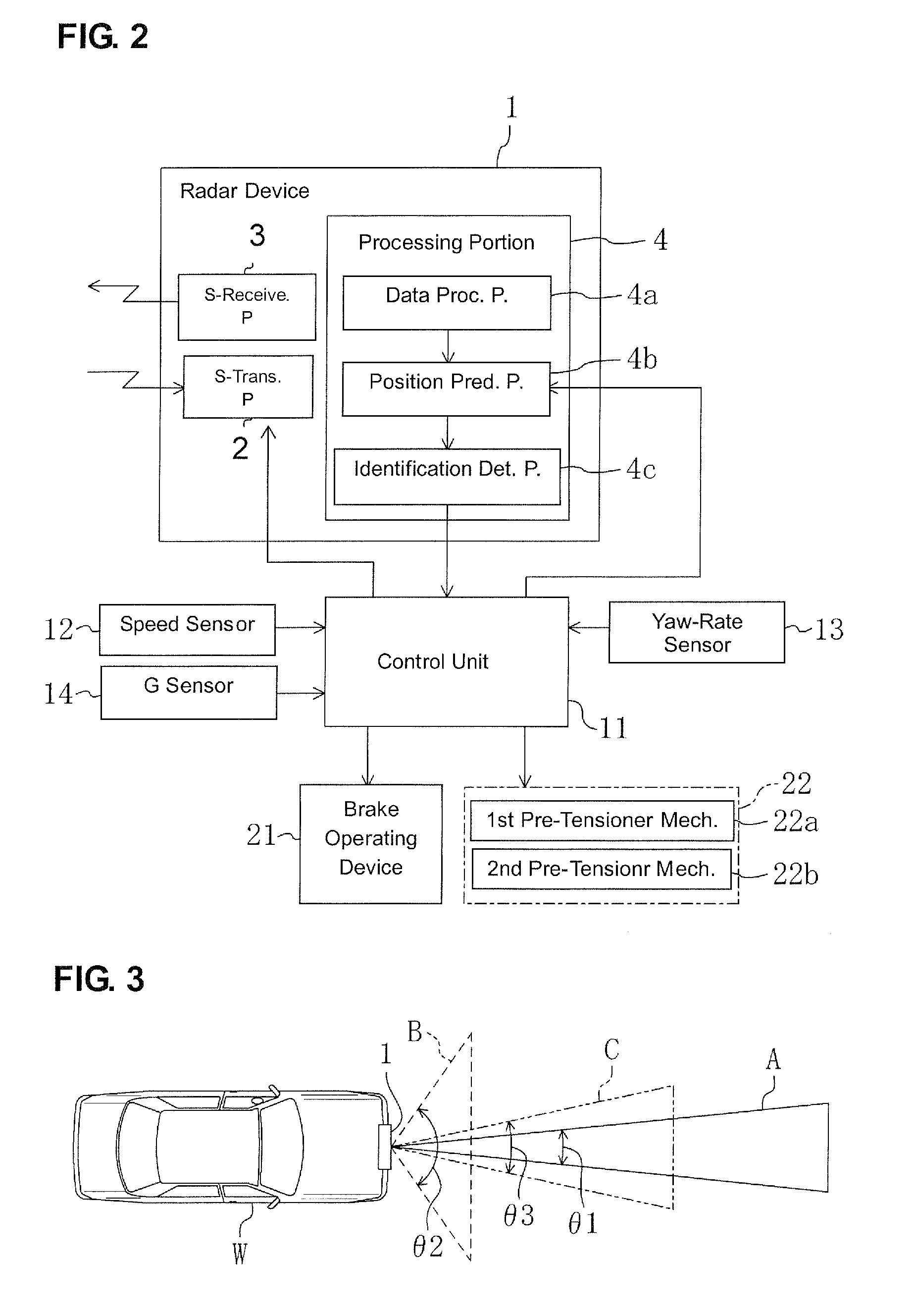 Obstacle detecting control device of vehicle