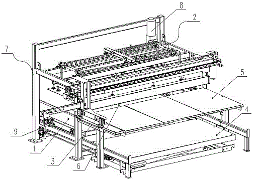 Panel loading and unloading device and numerical control lathe