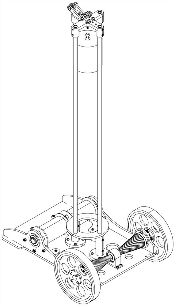 Carbon-free trolley with memorability and capable of running on various tracks