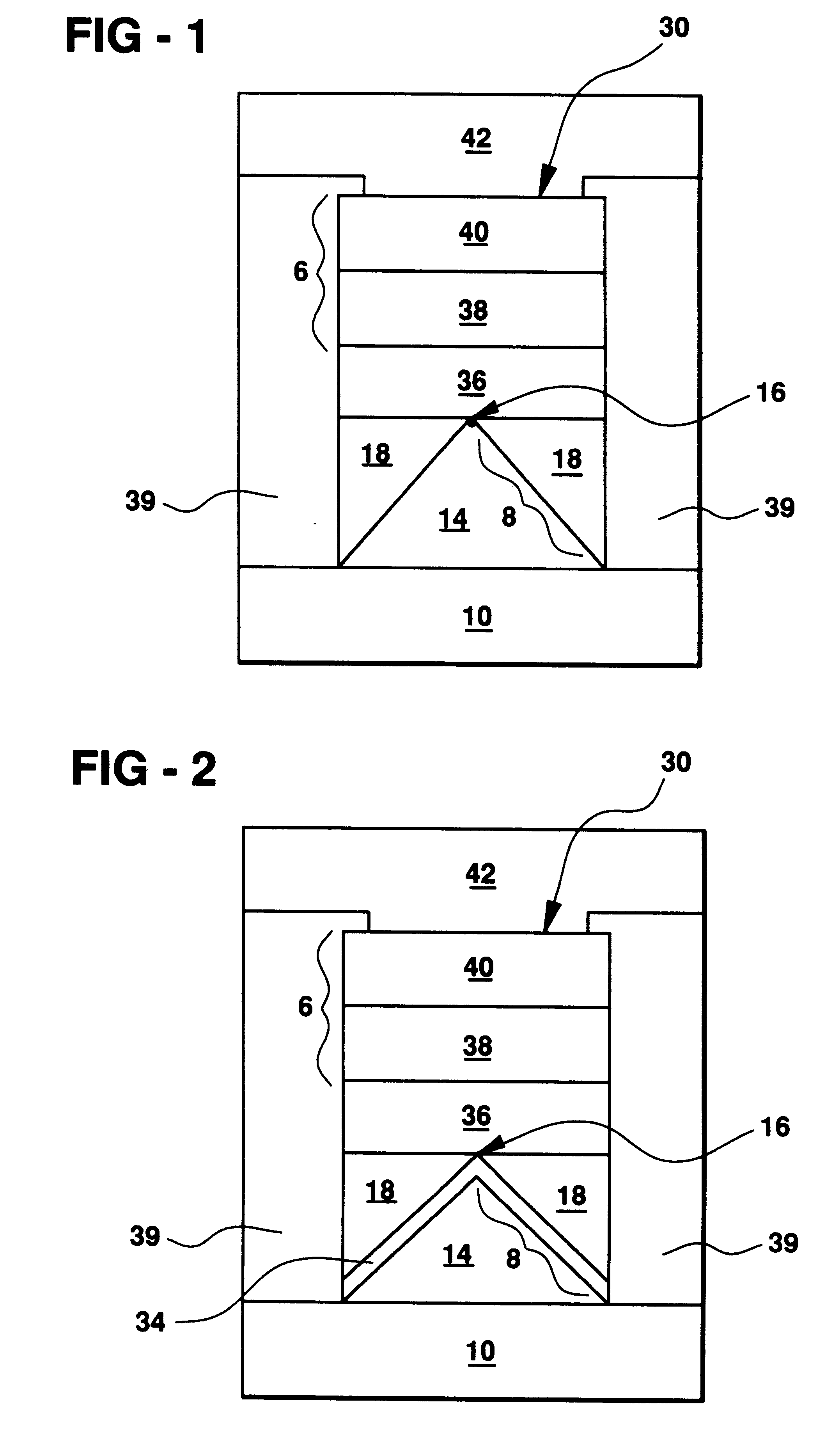 Multibit single cell memory element having tapered contact