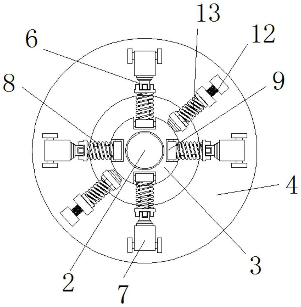 A kind of digging and fixing device for planting pit in sandy land