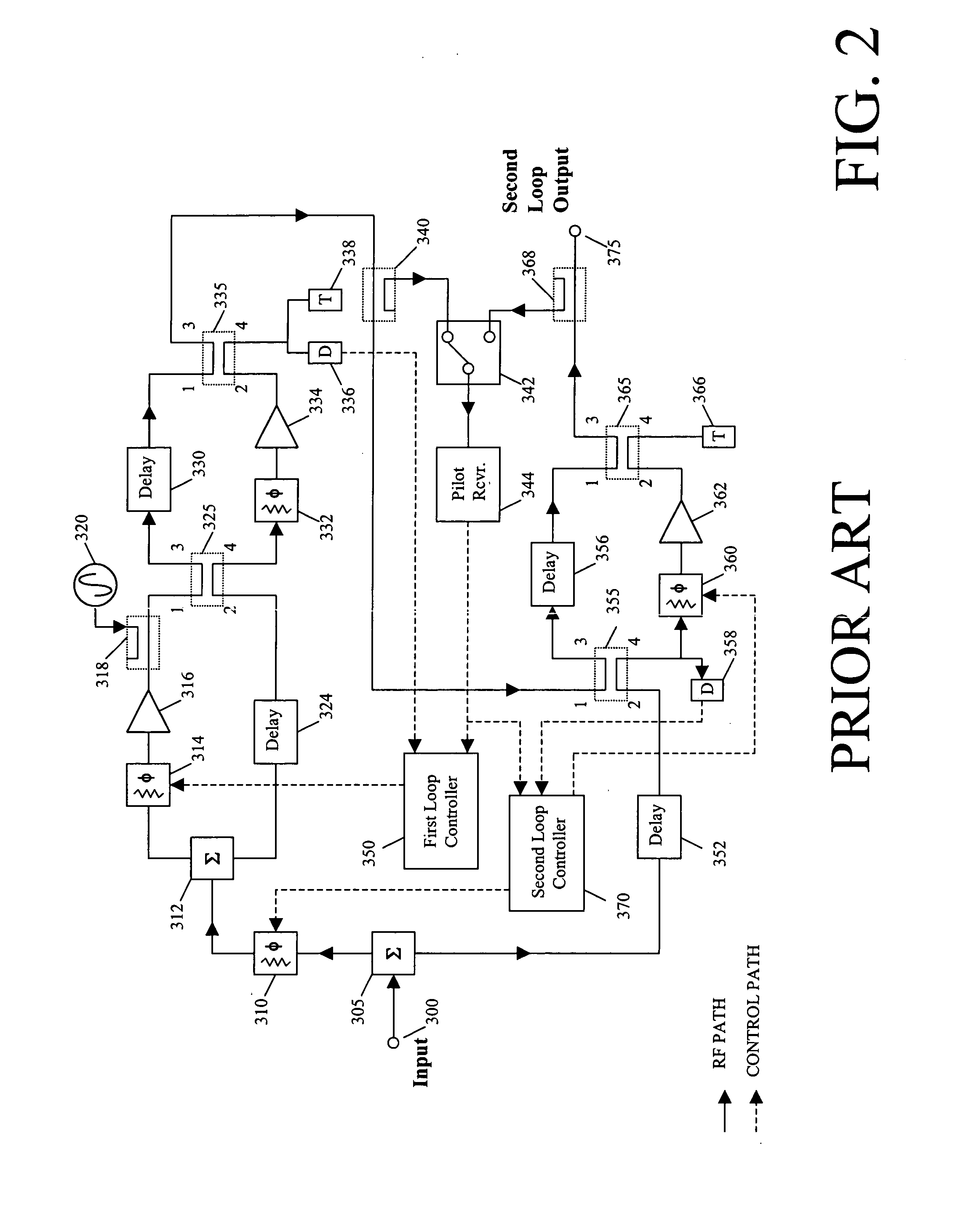 System and method of pilot tone reuse in a feedforward amplifier