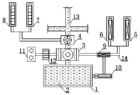 A complete set of snow melting and deicing device for expressway road surface and deicing method thereof