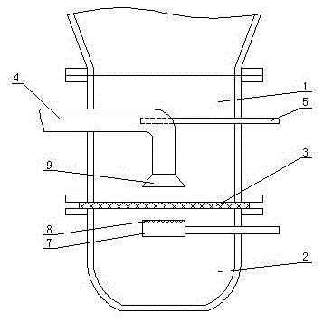 Pulverized coal fluidizing and injection device for blast furnace