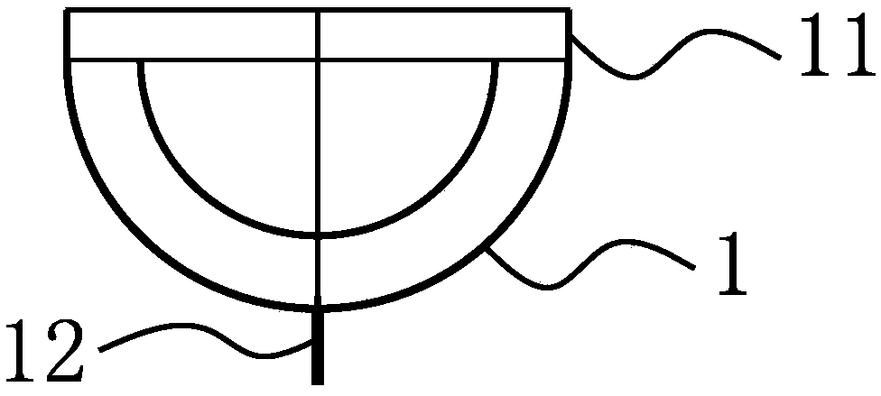 Concave measuring sign assembly and mounting and measuring method