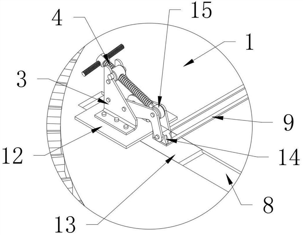 Fixing frame structure for fixing construction drawings for civil engineering