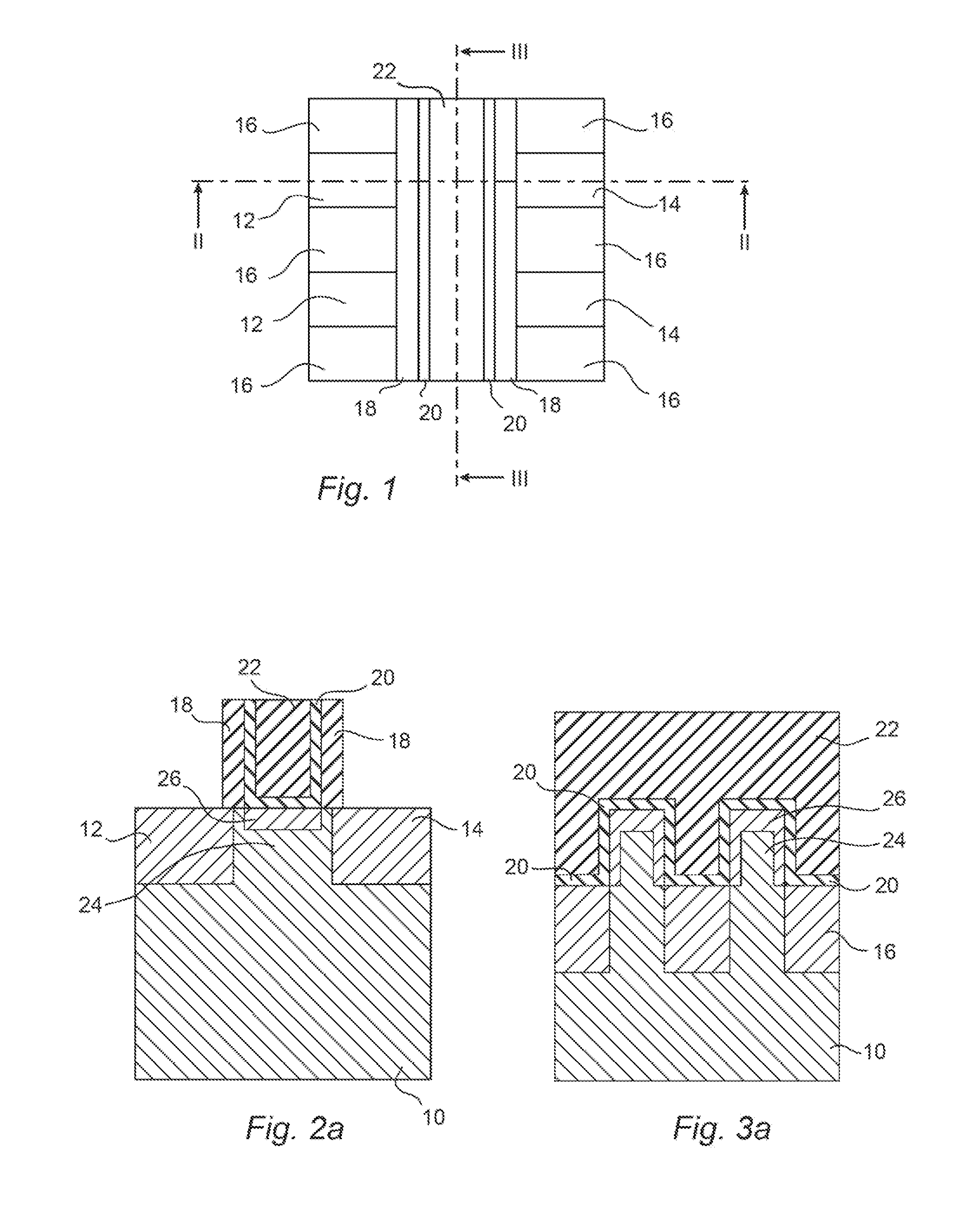Semiconductor device having compressively strained channel region and method of making same