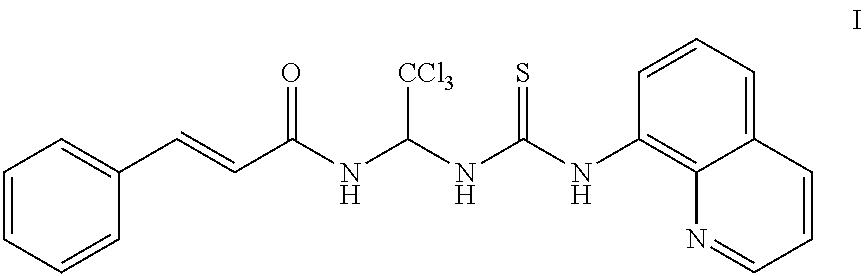 (2E)-3-phenyl-N-[2,2,2-Trifluoro-1-[[8-quinolineamino)thiomethyl]amino]ethyl]-2-acrylamide and pharmaceutical uses thereof