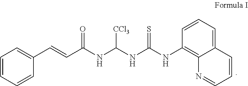 (2E)-3-phenyl-N-[2,2,2-Trifluoro-1-[[8-quinolineamino)thiomethyl]amino]ethyl]-2-acrylamide and pharmaceutical uses thereof