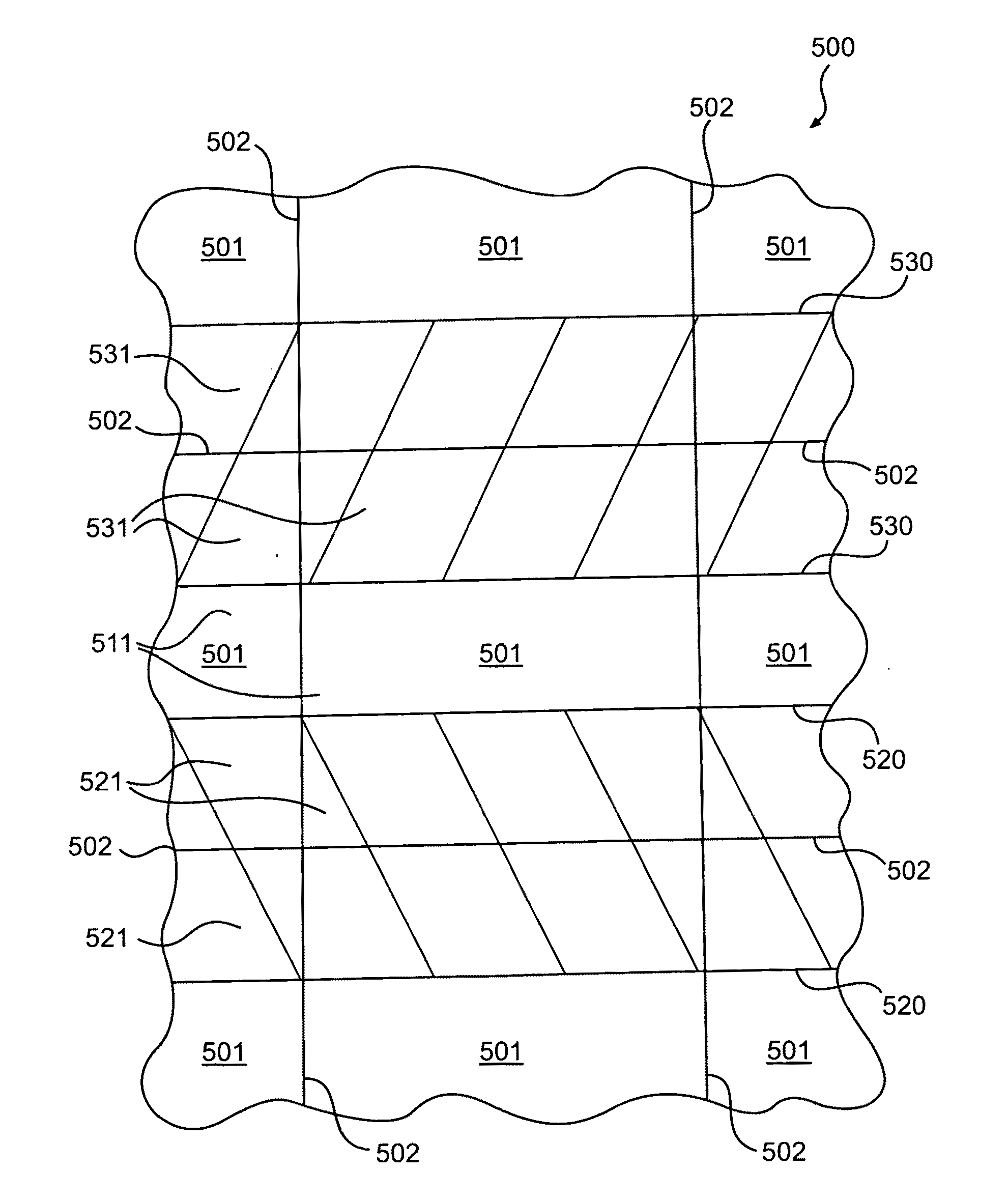 Devices with faraday cages and internal flexibility sipes