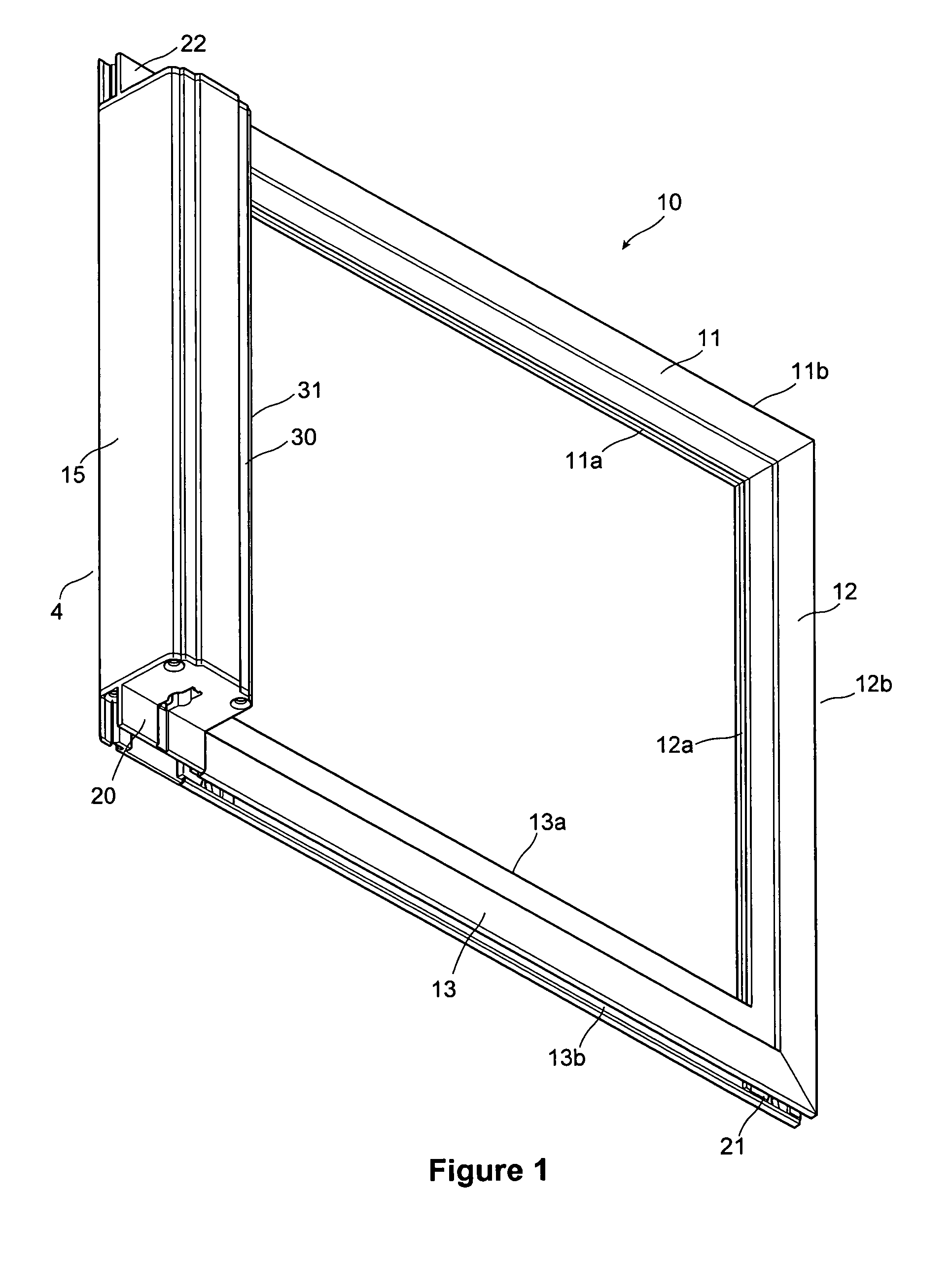 Screen frame with integral roll screen compartment and improvements thereof