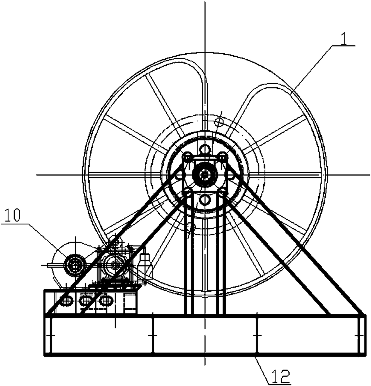 steel-cable-collecting-and-releasing-device-and-steel-cable-collecting