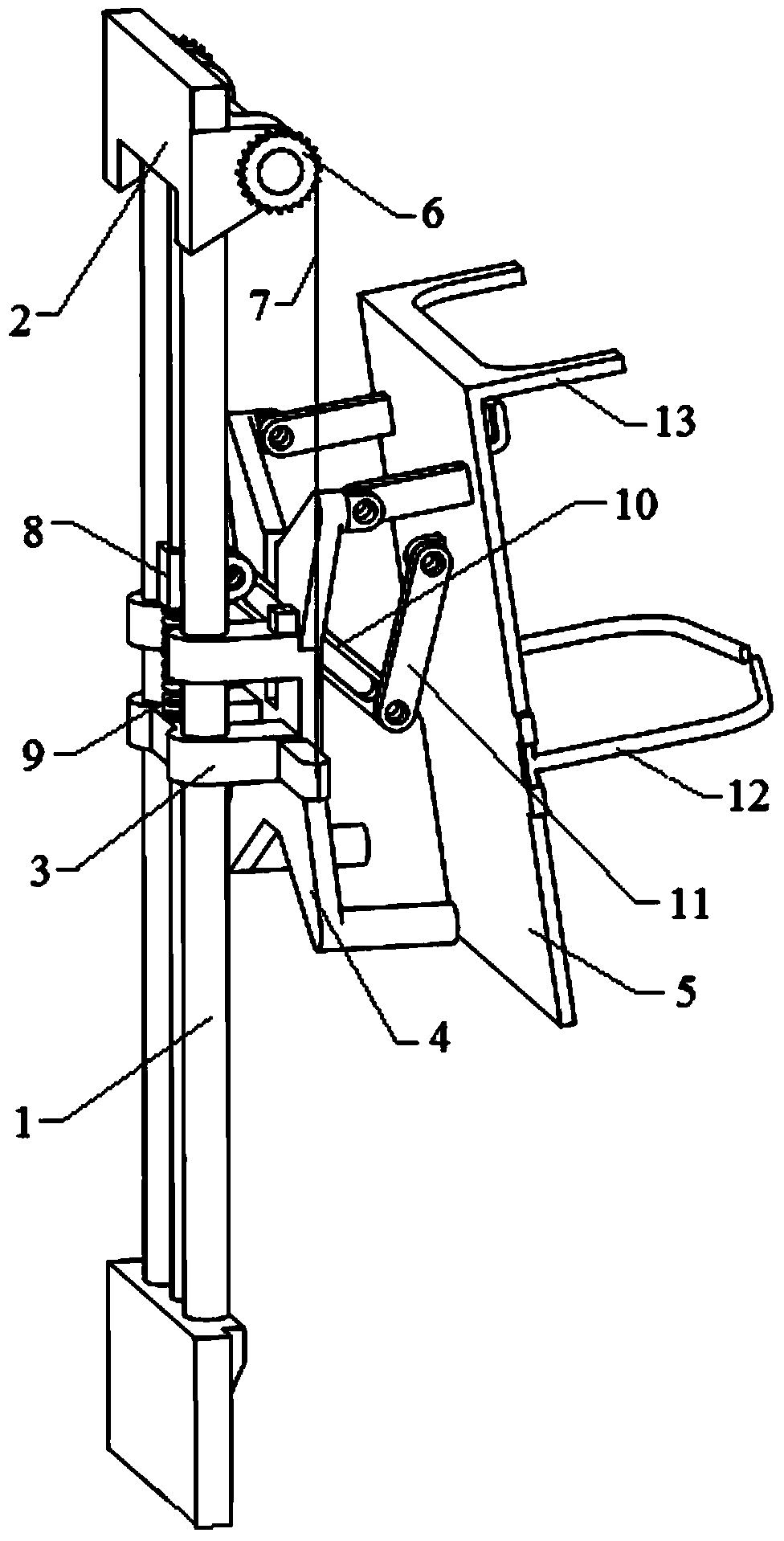 Charging mechanism for garbage truck