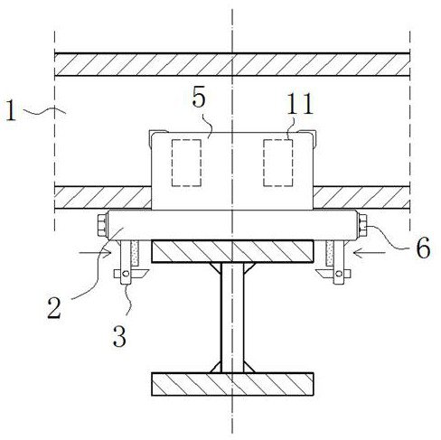 Fabricated building steel structure lap joint component