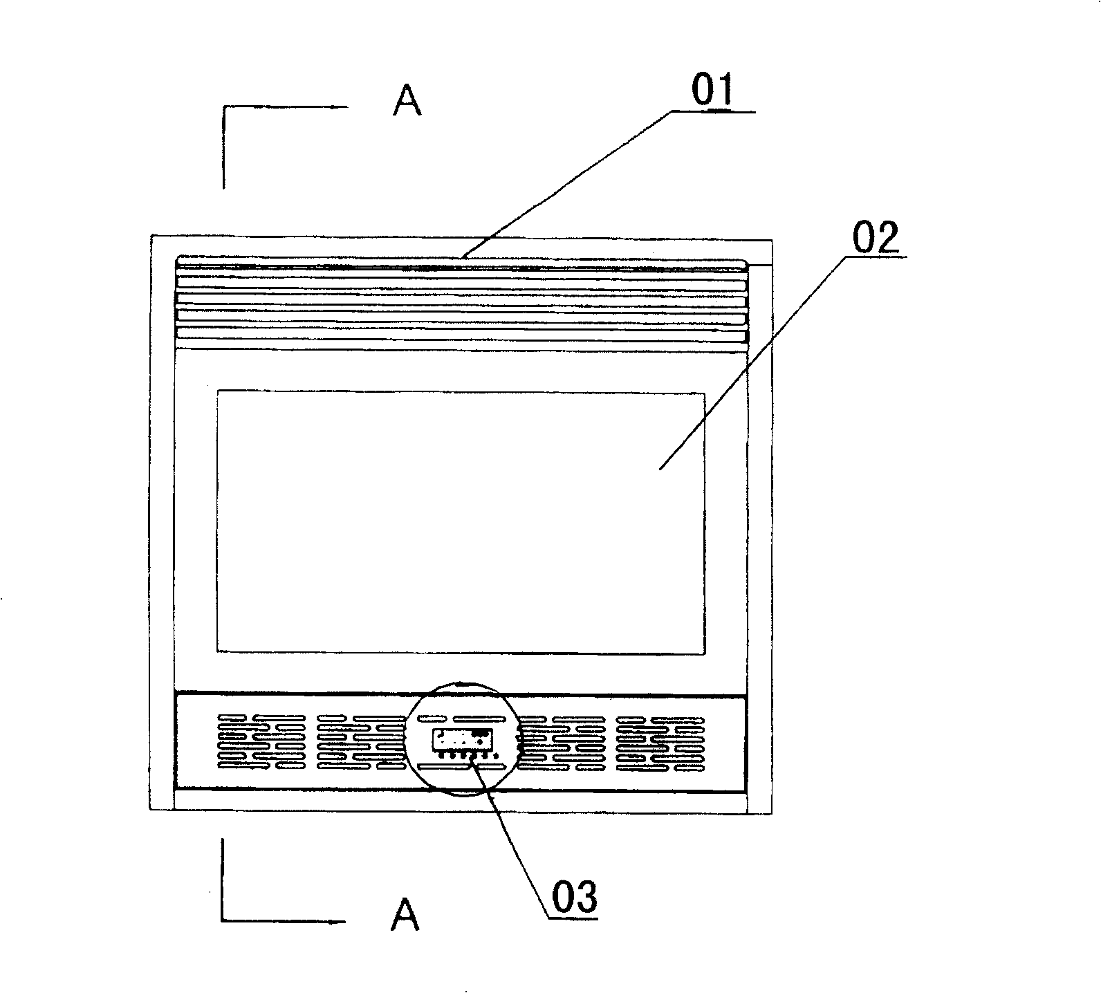 Gas firing wall stove with balanced forced air exhausting system