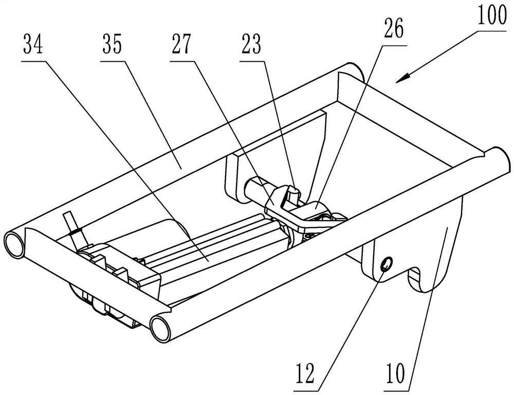 Locking mechanism and folding seat and folding wheelchair using locking mechanism