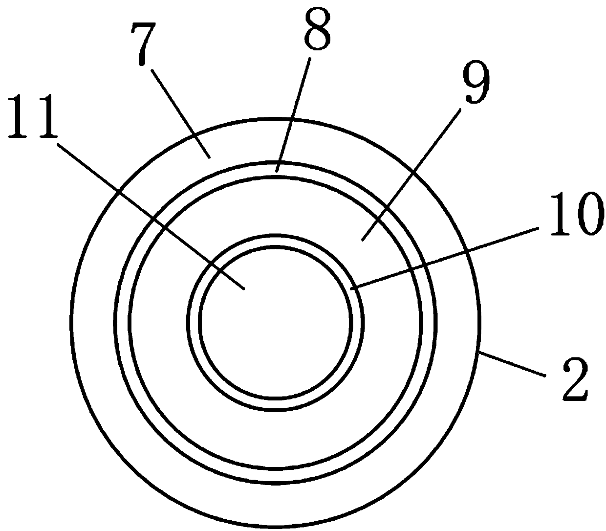 Wind power generation device based on piezoelectric principle and implementation method thereof