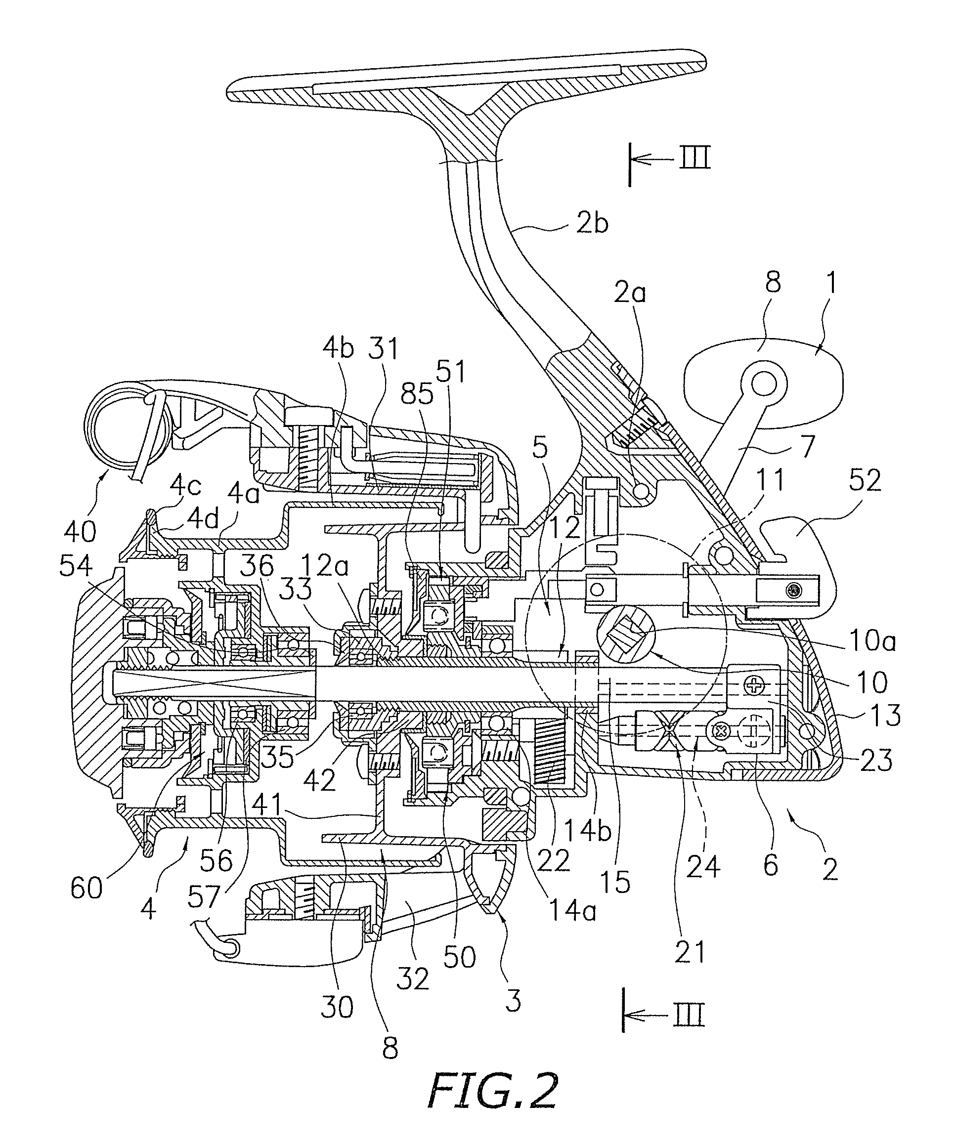 Traverse camshaft for fishing reel and reciprocal movement mechanism for fishing reel employing the traverse camshaft