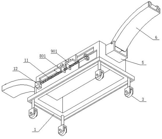 A device for preventing temporary cables from mopping the ground in construction projects