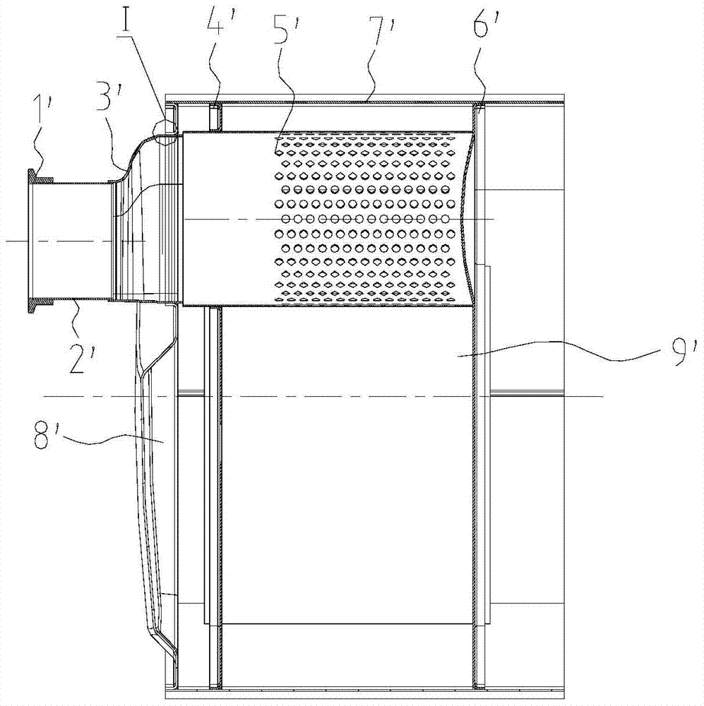 A kind of scr system and its catalytic muffler and welding method of catalytic muffler