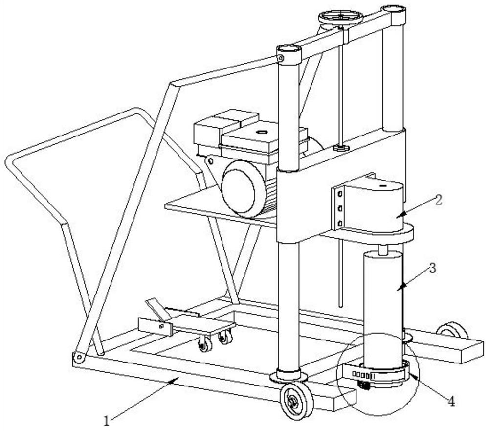 Coring device for compression-resistant core sample of highway pavement