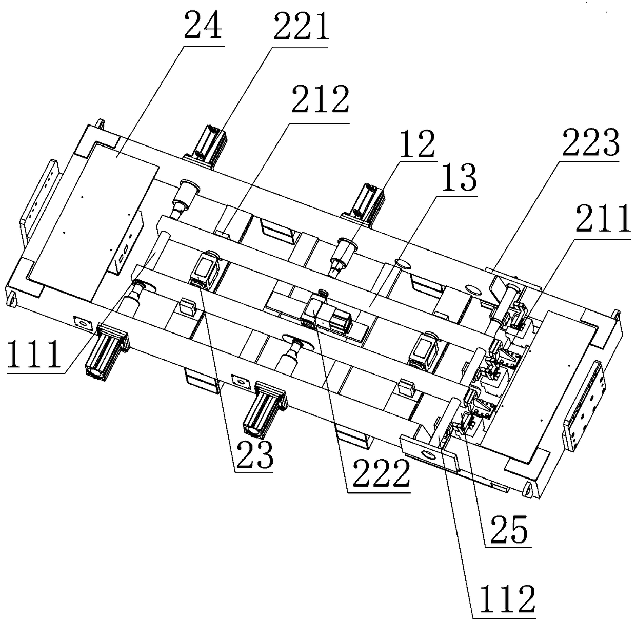 Assembly welding tool of inner and outer fork part