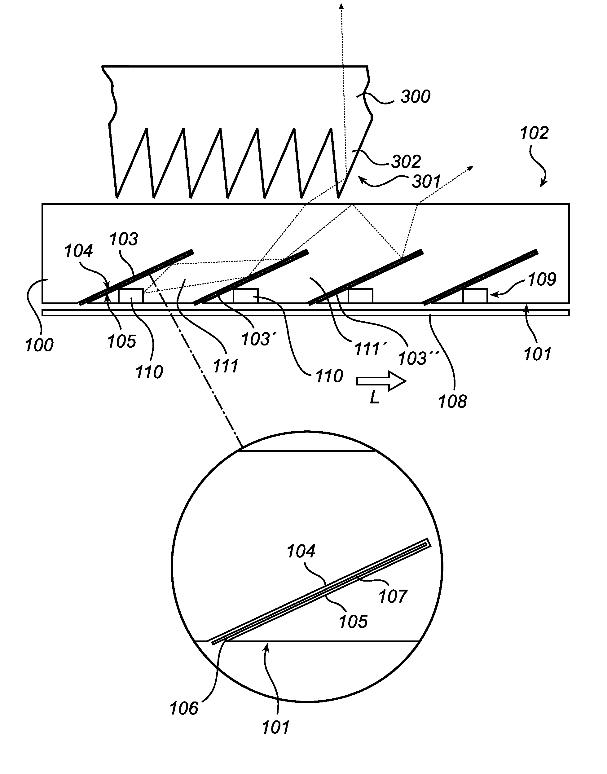 Flat and thin LED-based luminary