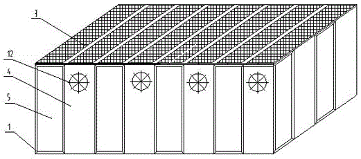 Greenhouse system for cultivating plants by means of solar energy