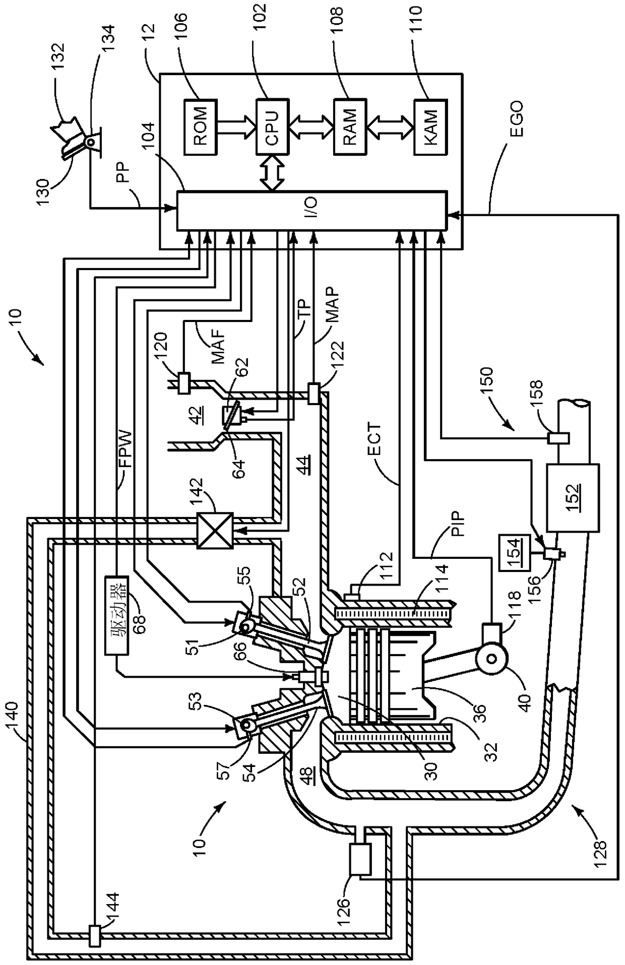 Method and engine system for operating an engine