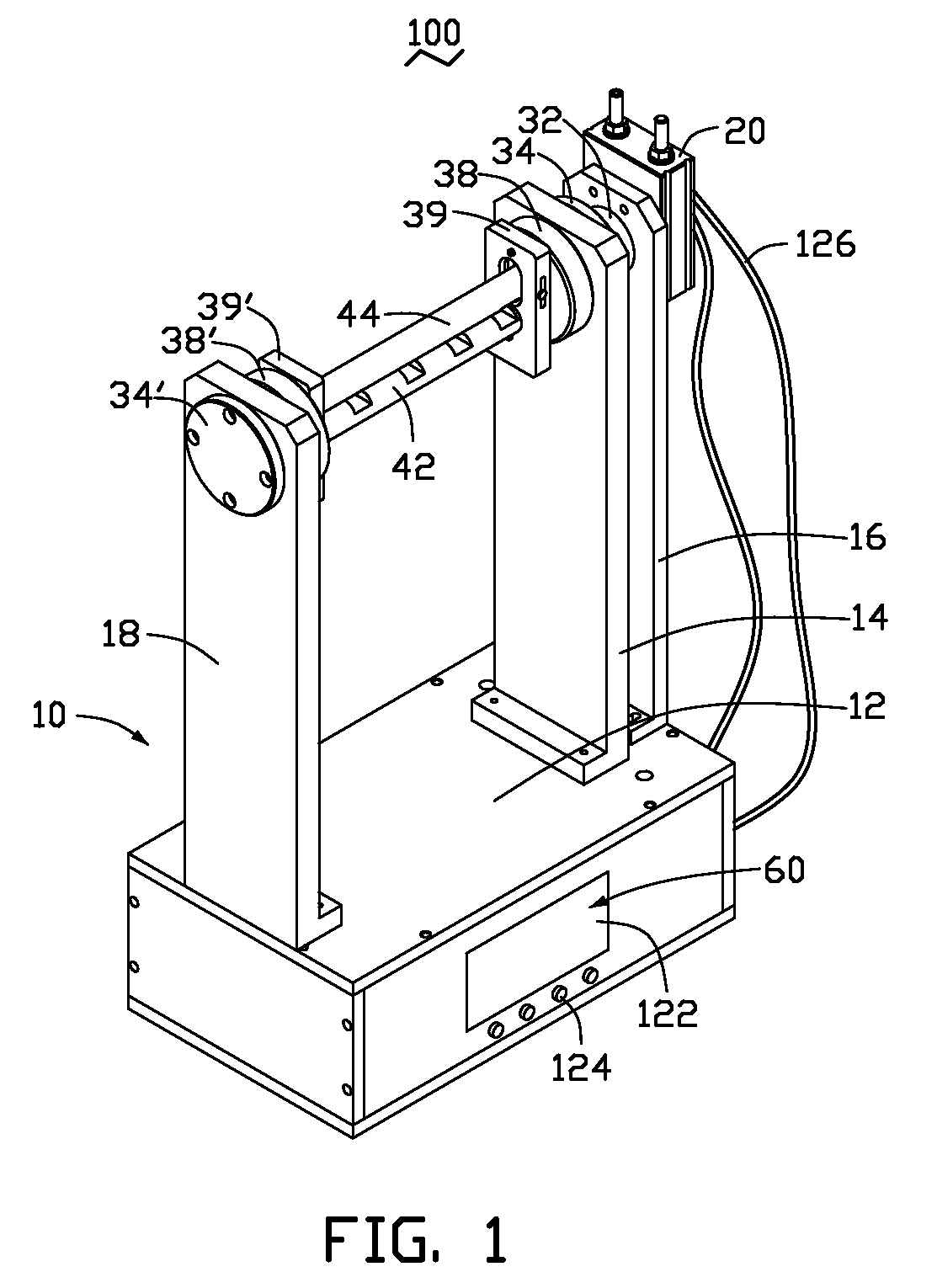 Fatigue test apparatus for thin element of electronic device