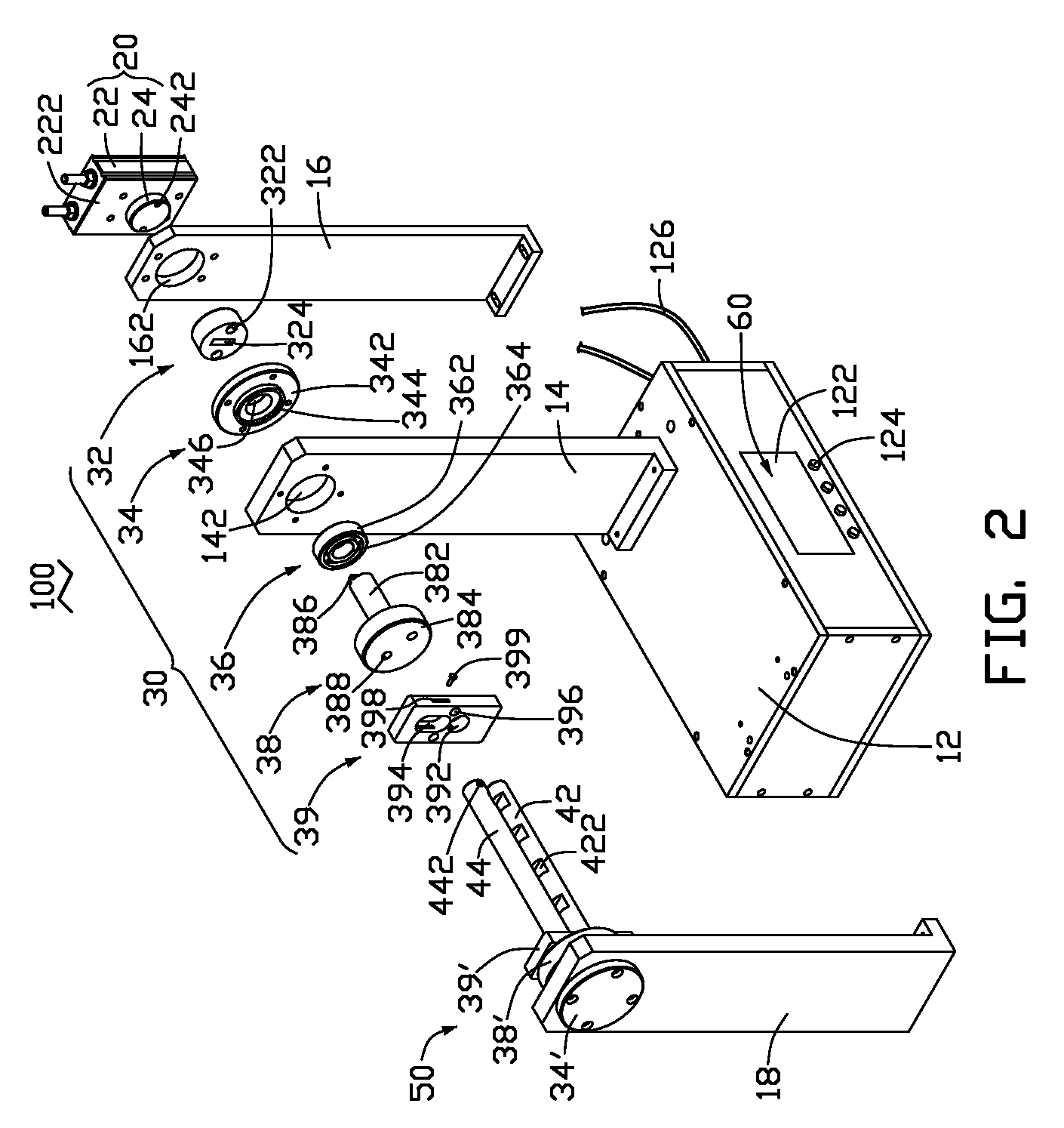 Fatigue test apparatus for thin element of electronic device
