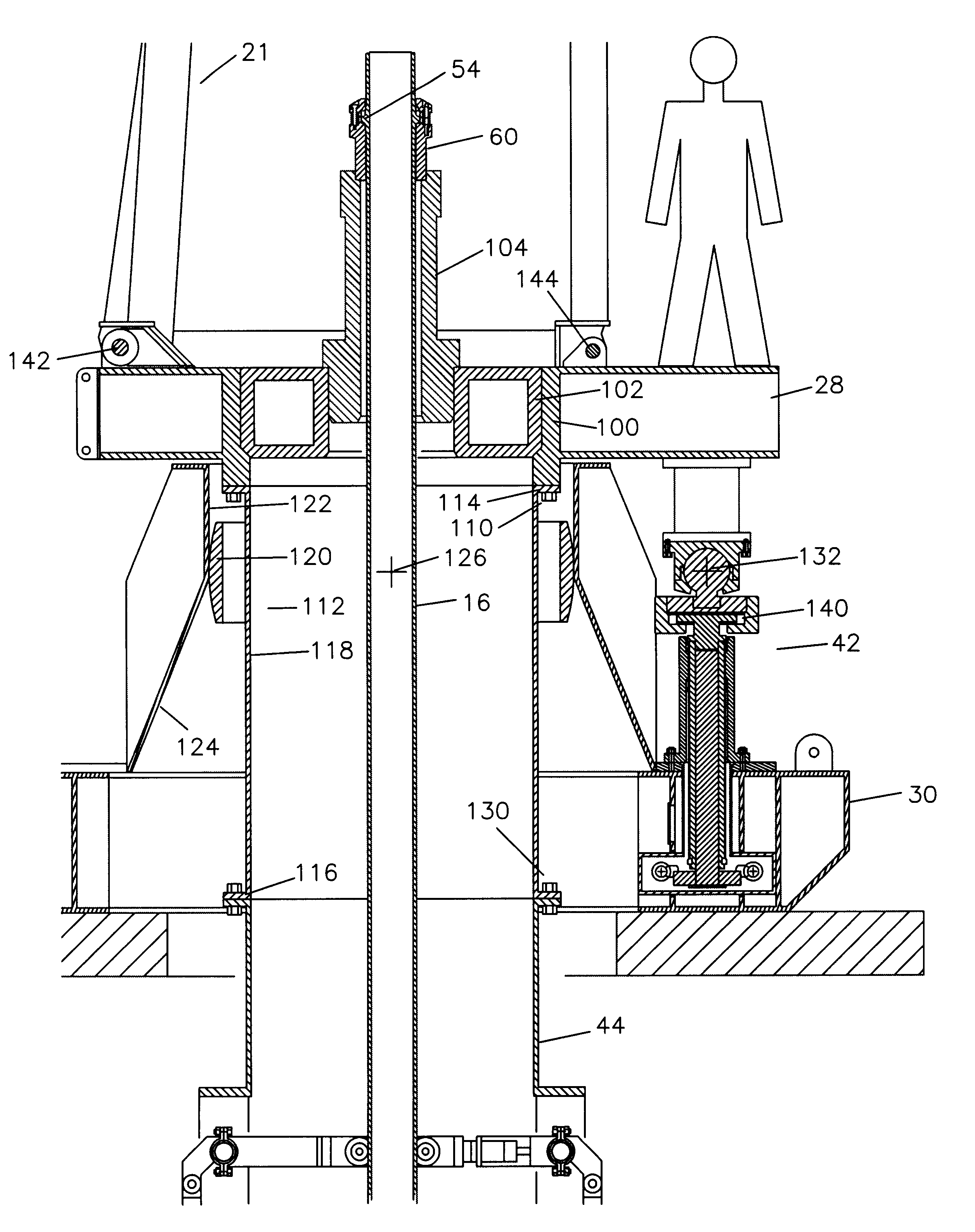 Gimbal for J-Lay pipe laying system