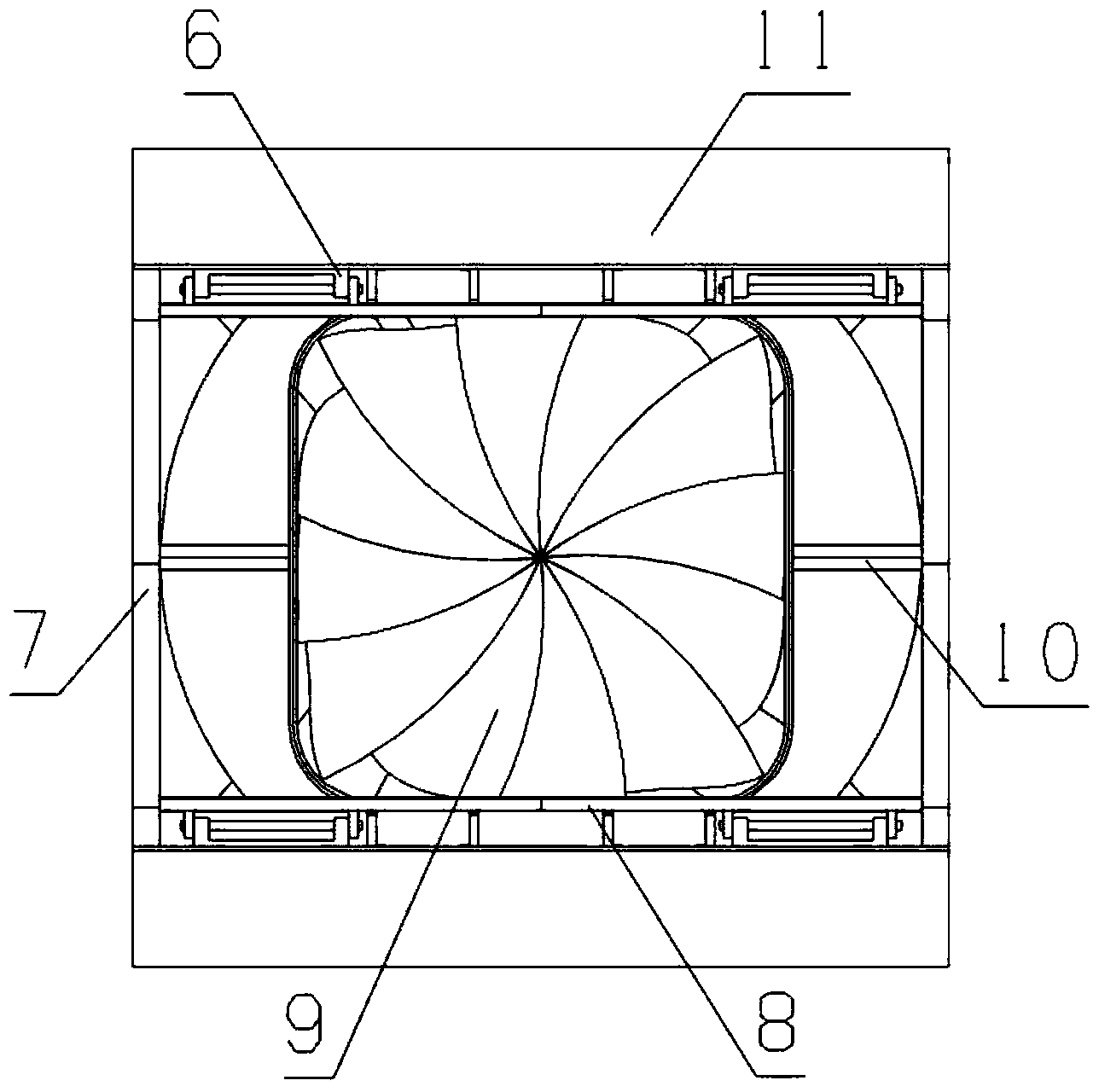 Novel two-dimensional vector nozzle