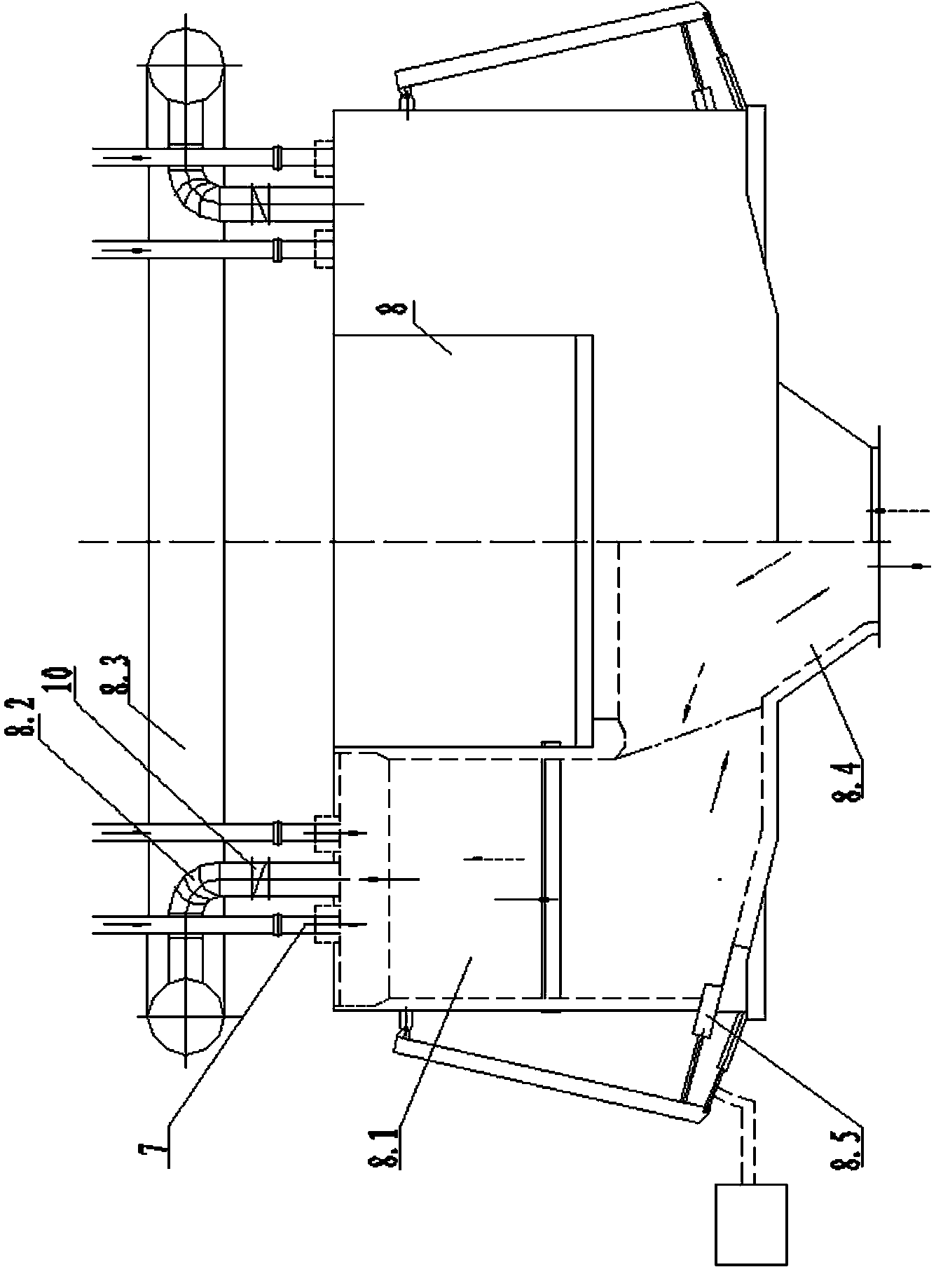 Energy-conservation and emission-reduction type active lime calcination method and apparatus