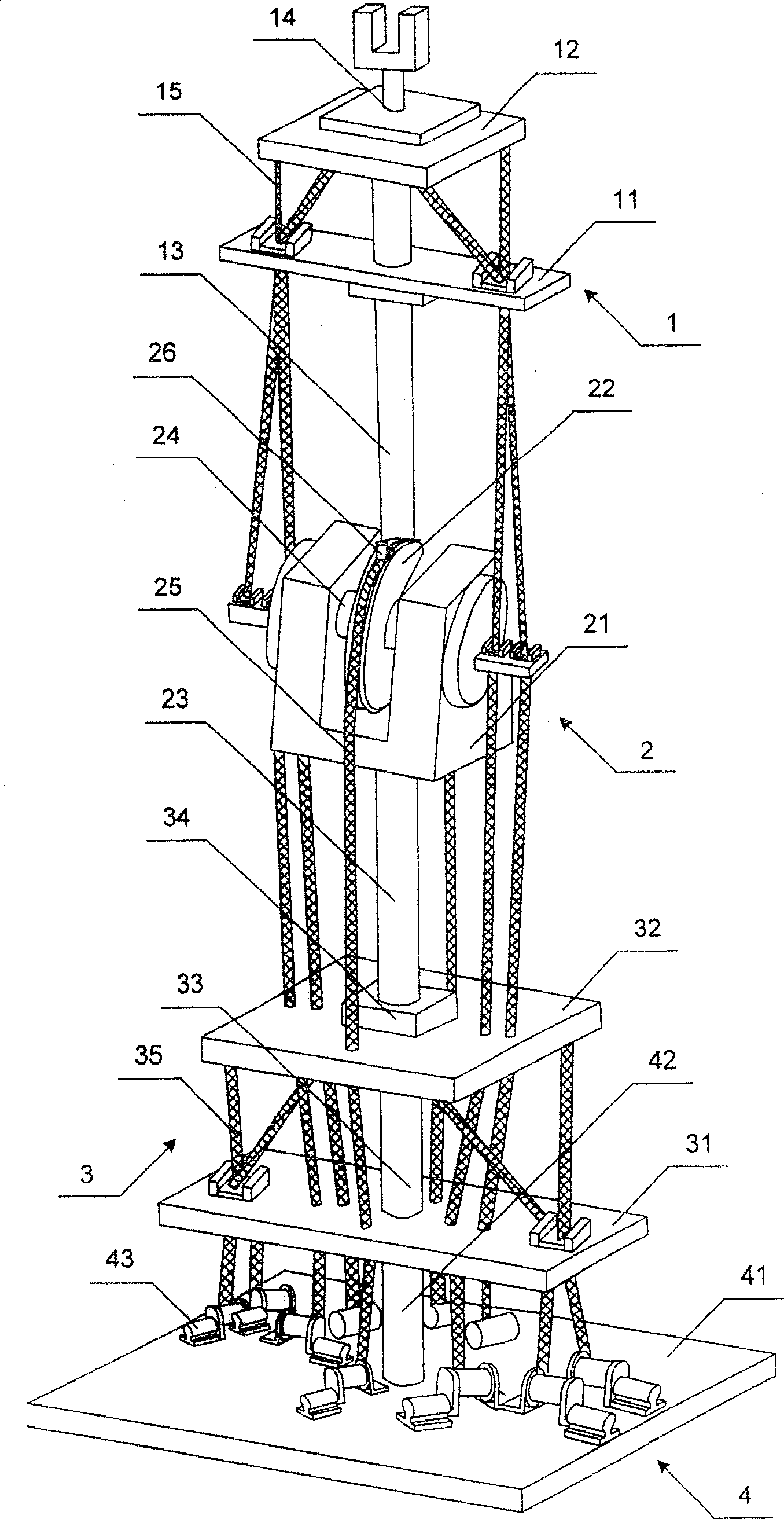 A rope-driven redundancy mechanical arm