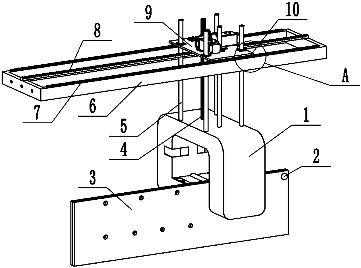 Large workpiece riveting device