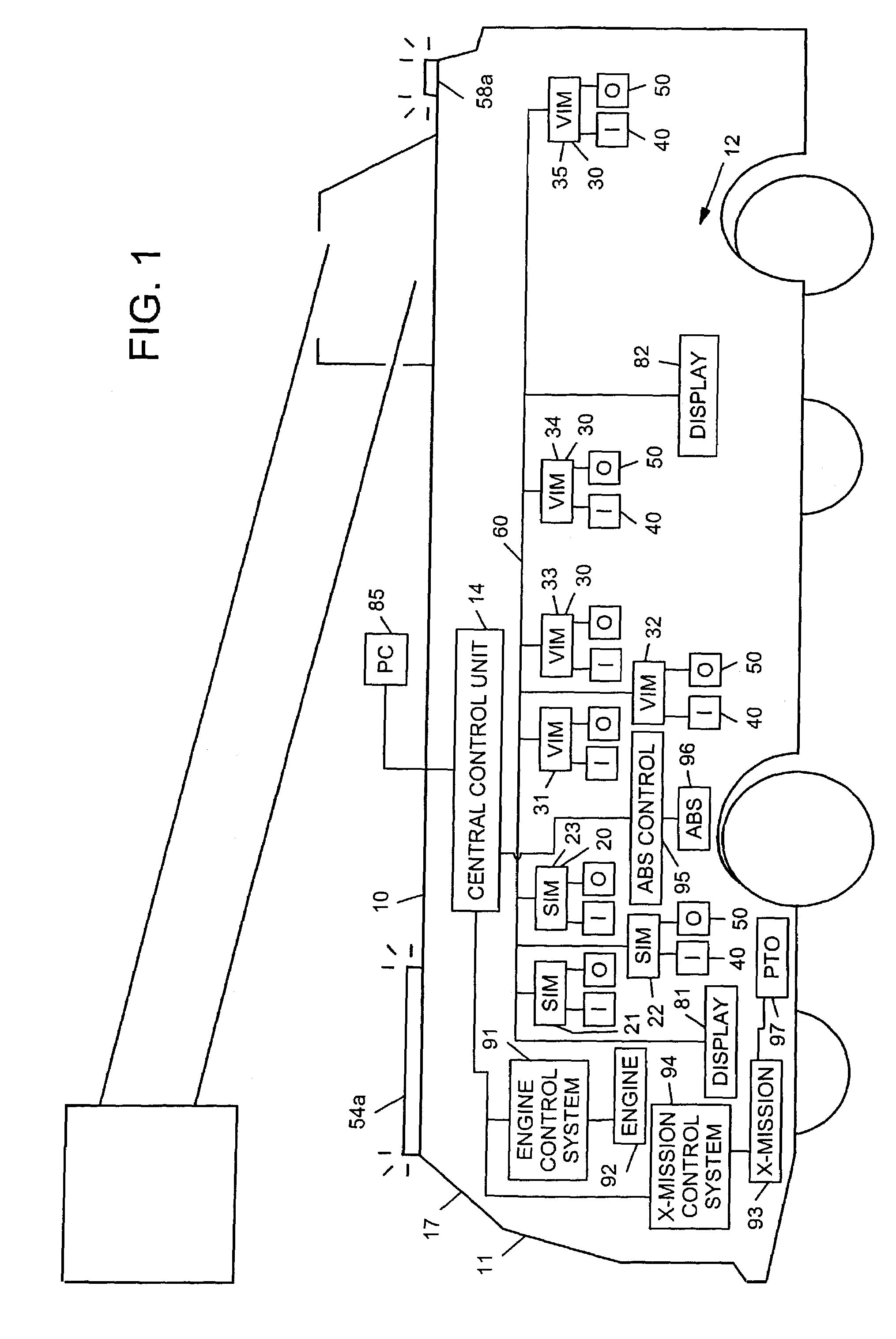 Equipment service vehicle with remote monitoring