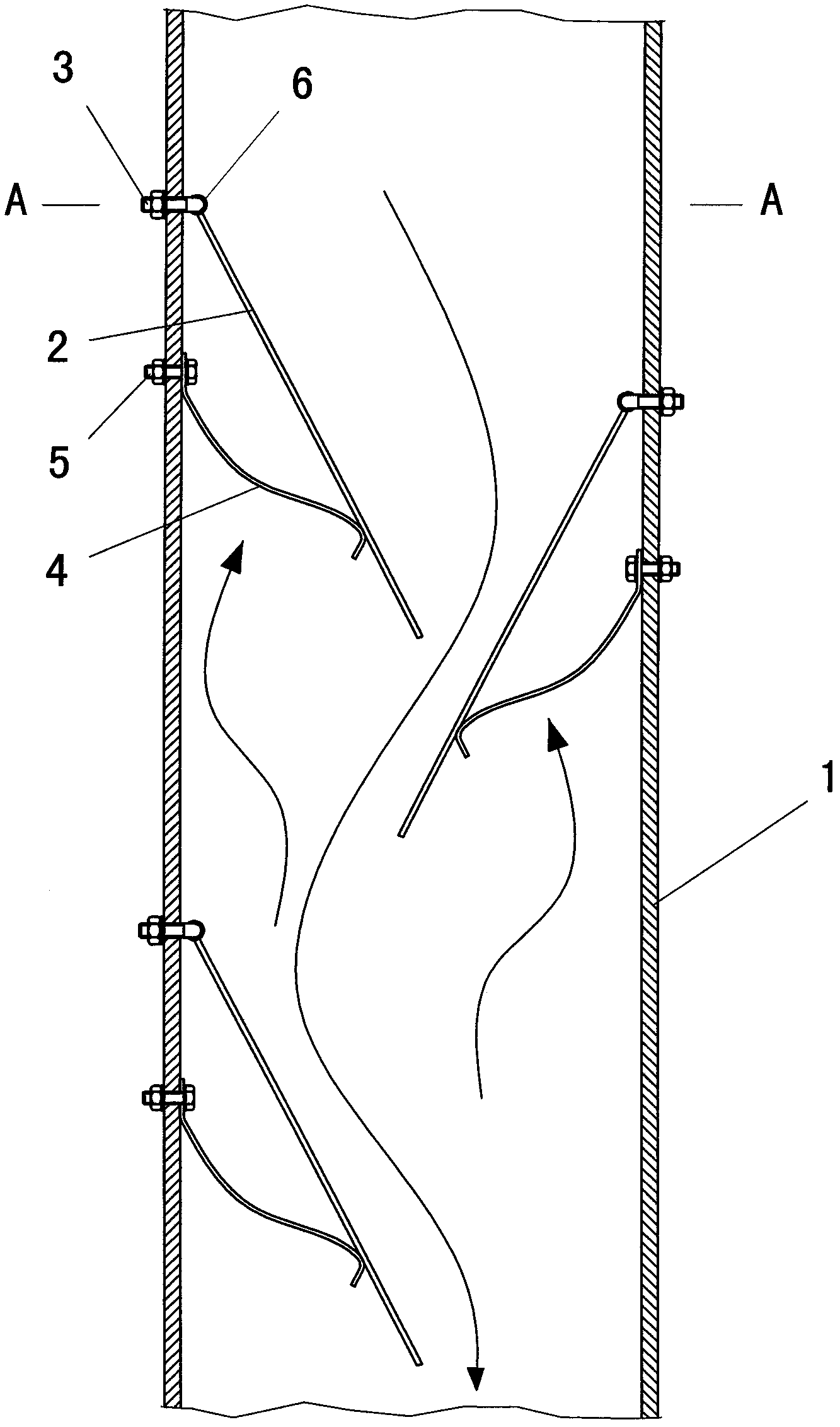 Chute with buffer function for loading and unloading bulk materials