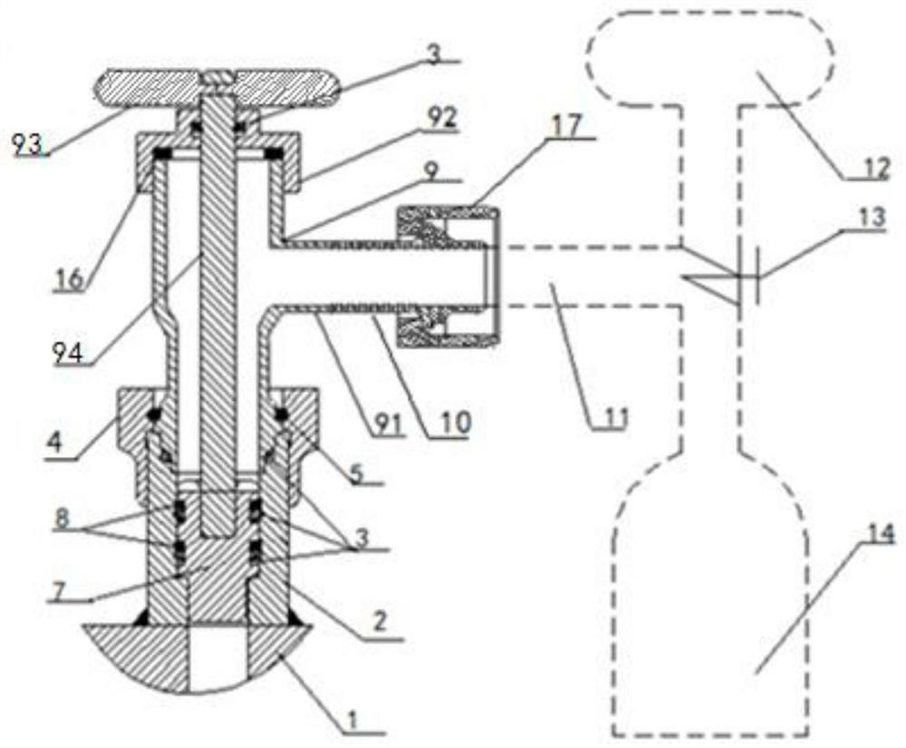 A liquid rocket engine exhaust blowing treatment device and method