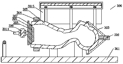 Production line and production process for polyvinyl chloride paste resin model head